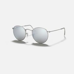 Ray-Ban RB3447 Silver Round Flash Sunglasses